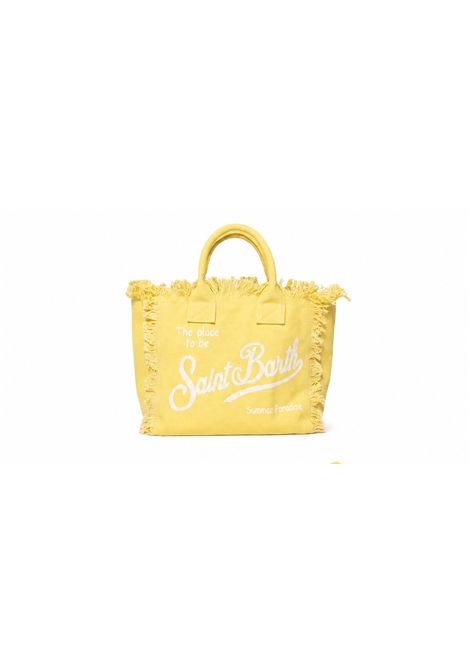 Borsa Media in canvas SAINT BARTH | COL0001 COLETTE00766L 92 LIGHT YELLOW